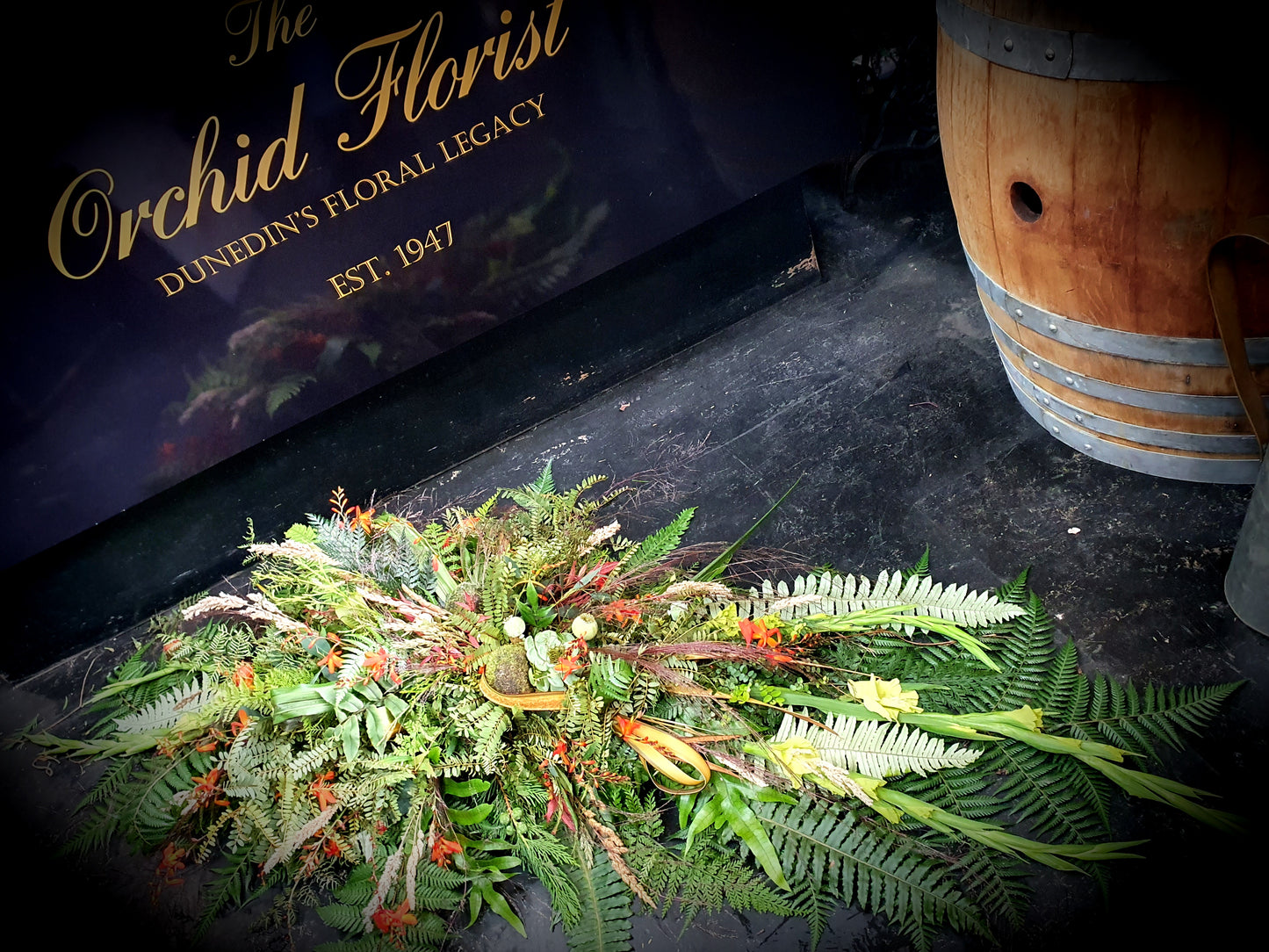Rustic Casket Spray