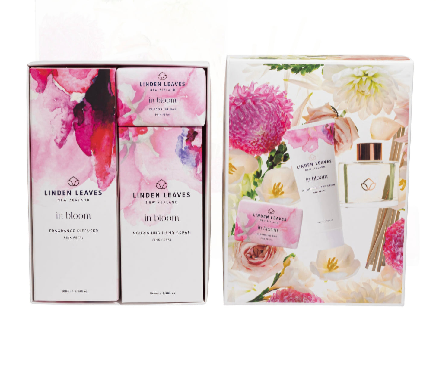 Linden leaves floral gift box